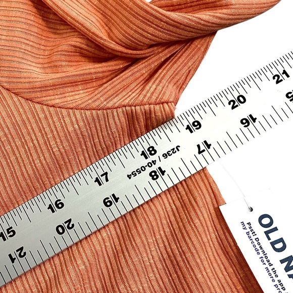 Old Navy Long Sleeve Luxe Crew Neck Top Apricot Color, Small NWT - Picture 7 of 9